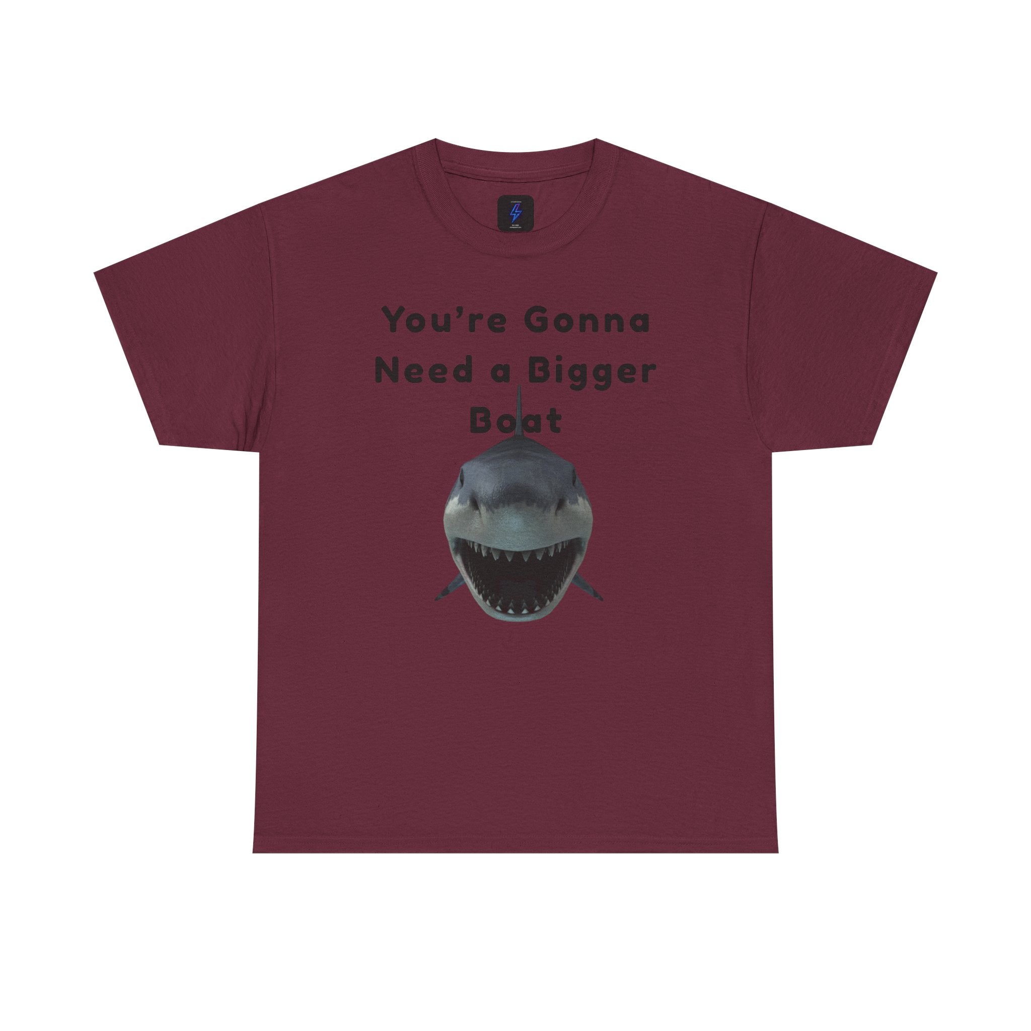 Shark Graphic Tee — "You're Gonna Need a Bigger Boat" Casual T-Shirt 80's Movie Qoutes