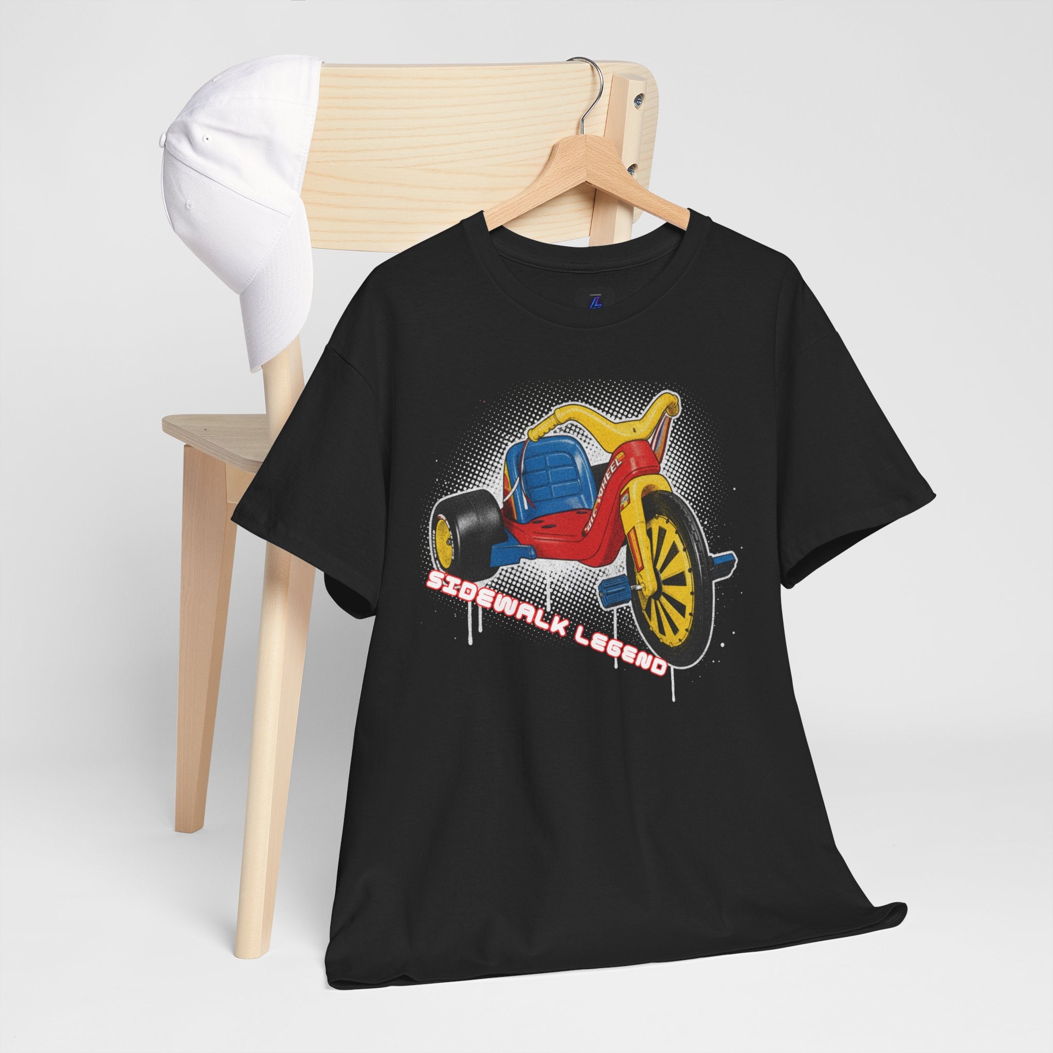 80's Tricycle Ride Graphic Tee — Retro Trike Illustration Shirt - Sidewalk Legend