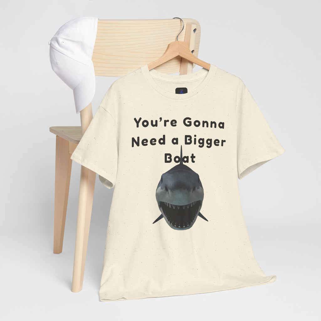Shark Graphic Tee — "You're Gonna Need a Bigger Boat" Casual T-Shirt 80's Movie Qoutes