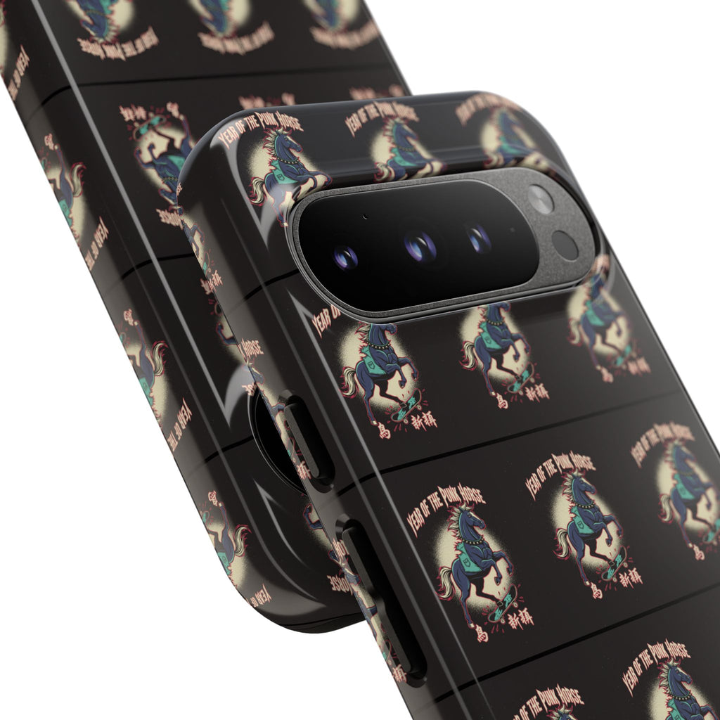 Year of the Punk Horse T-Shirt 80s Punk Skater Graffiti Street Art Chinese New Year Horse Graphic