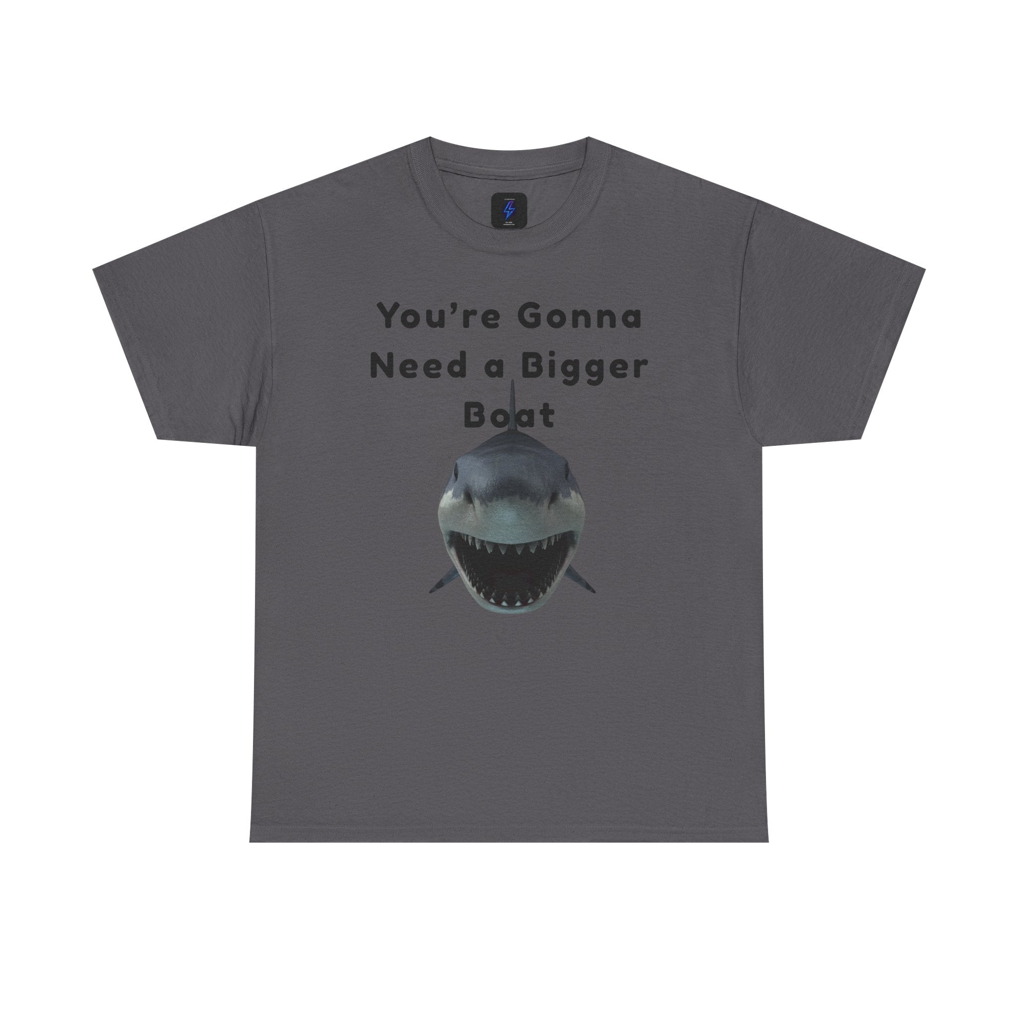 Shark Graphic Tee — "You're Gonna Need a Bigger Boat" Casual T-Shirt 80's Movie Qoutes