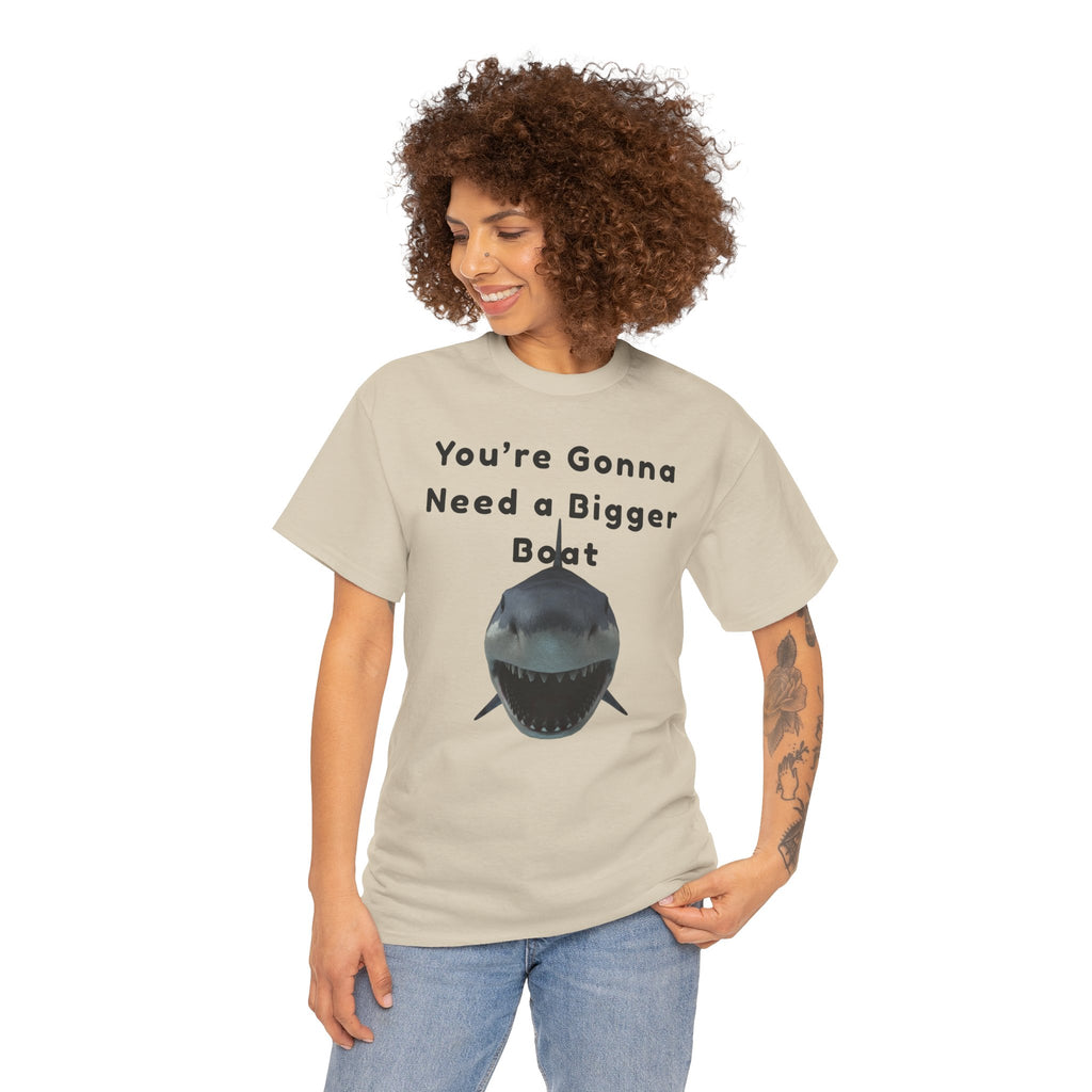 Shark Graphic Tee — "You're Gonna Need a Bigger Boat" Casual T-Shirt 80's Movie Qoutes