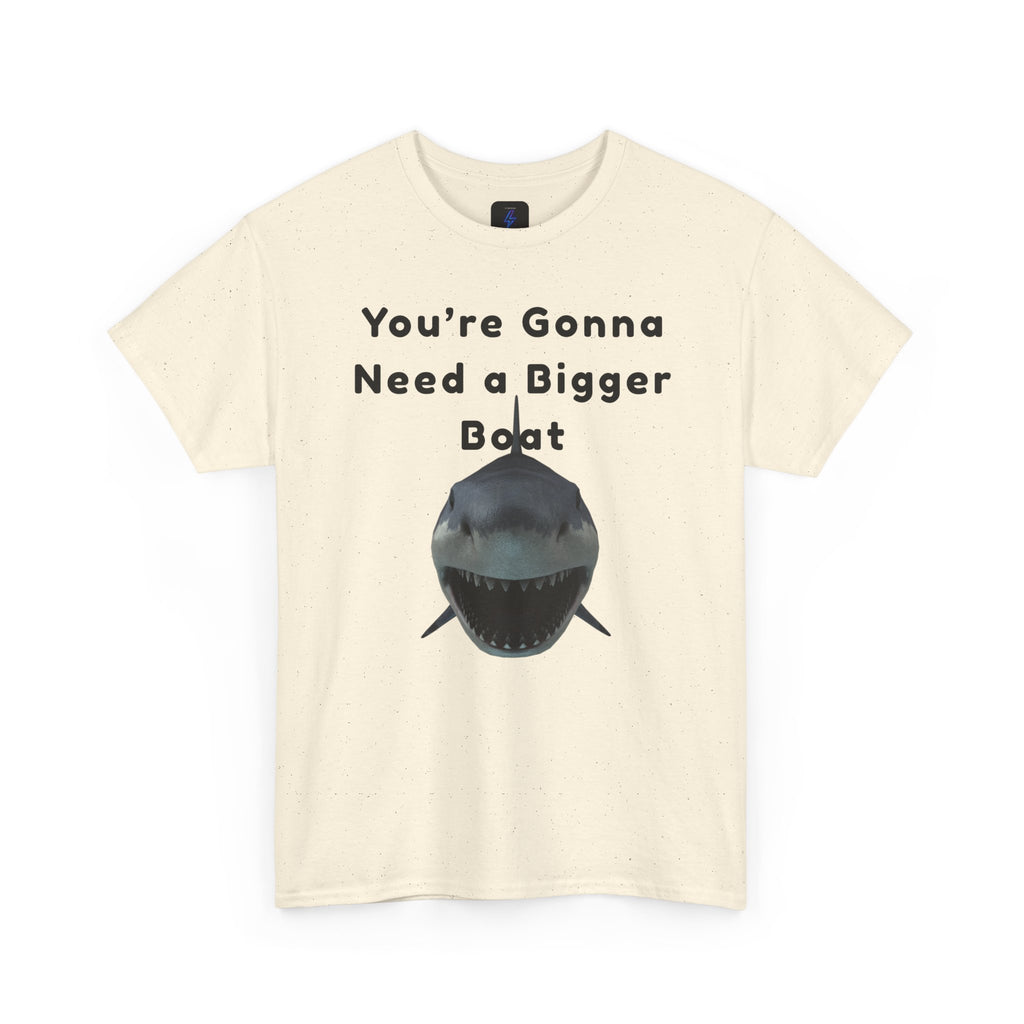 Shark Graphic Tee — "You're Gonna Need a Bigger Boat" Casual T-Shirt 80's Movie Qoutes