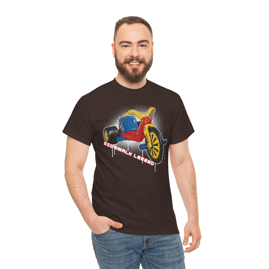 80's Tricycle Ride Graphic Tee — Retro Trike Illustration Shirt - Sidewalk Legend