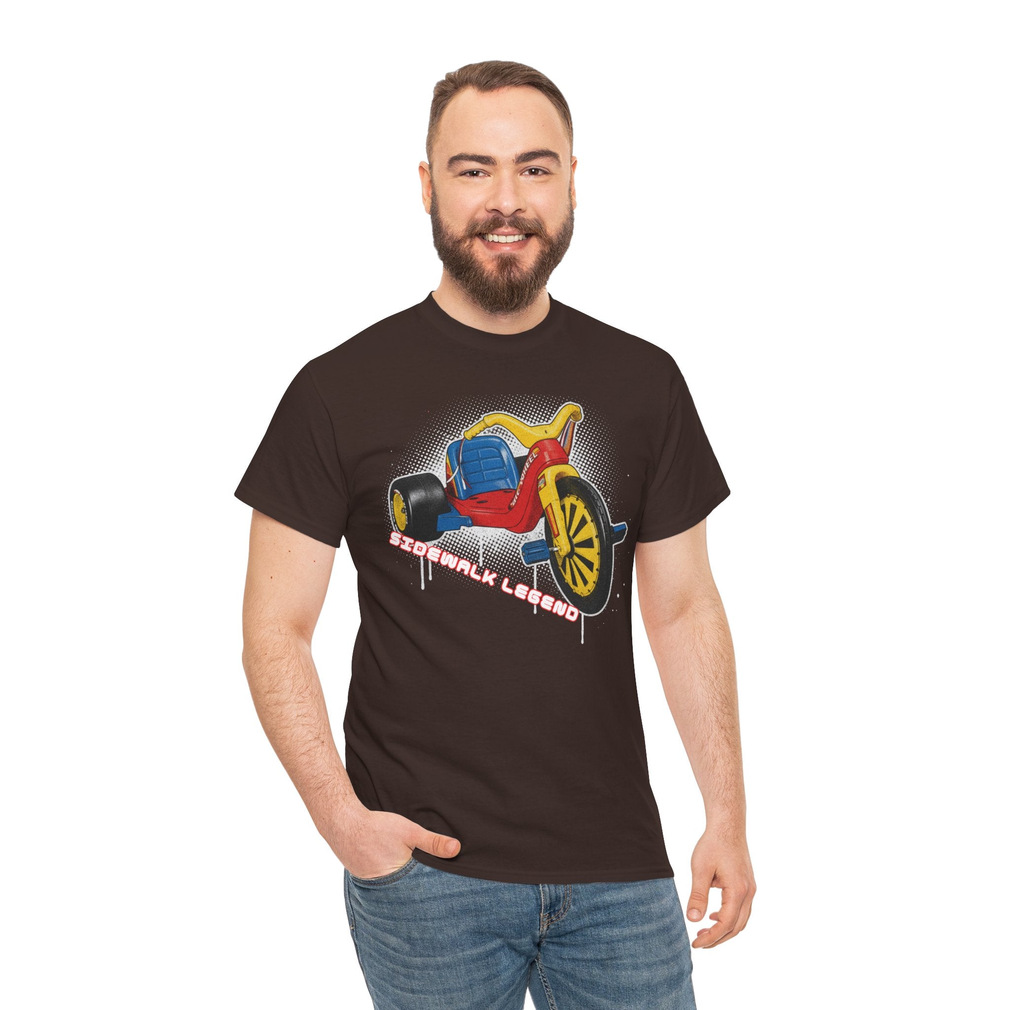80's Tricycle Ride Graphic Tee — Retro Trike Illustration Shirt - Sidewalk Legend