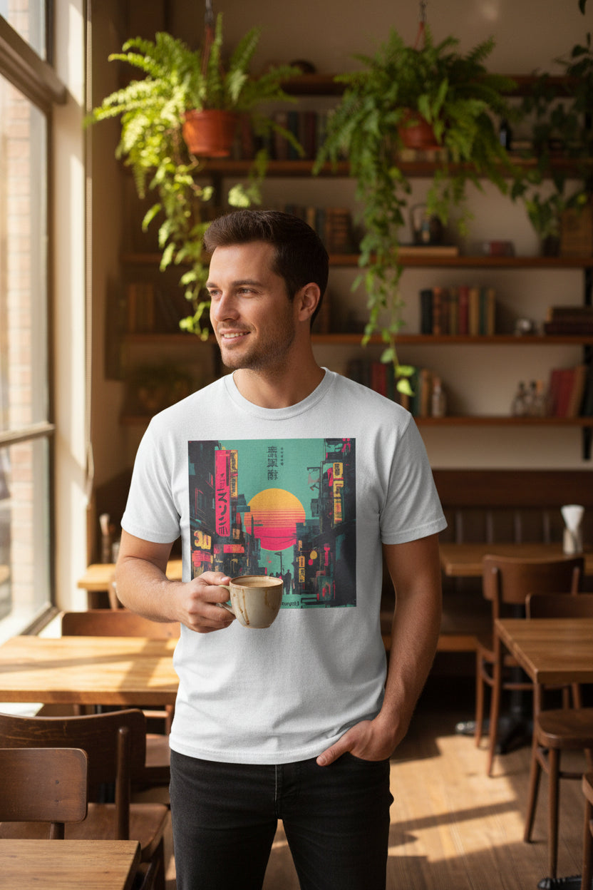 Quiet Strength Ukiyo-e T-Shirt — 静かなる力 (Ukiyo-e Style, 80s Remix)