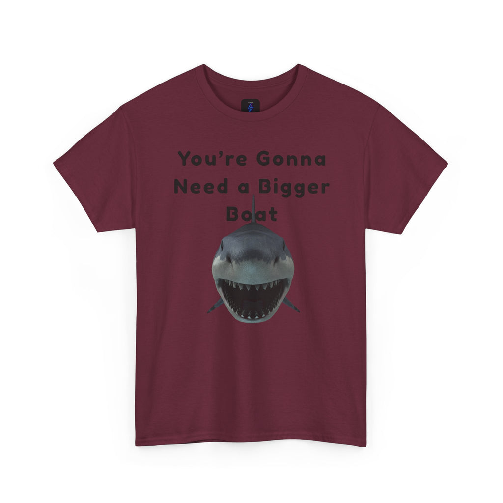 Shark Graphic Tee — "You're Gonna Need a Bigger Boat" Casual T-Shirt 80's Movie Qoutes