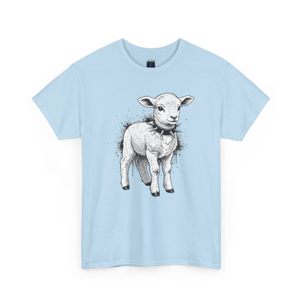 80s Punk Rock Lamb Illustration Tee — Vintage Baby Sheep Graphic T-Shirt