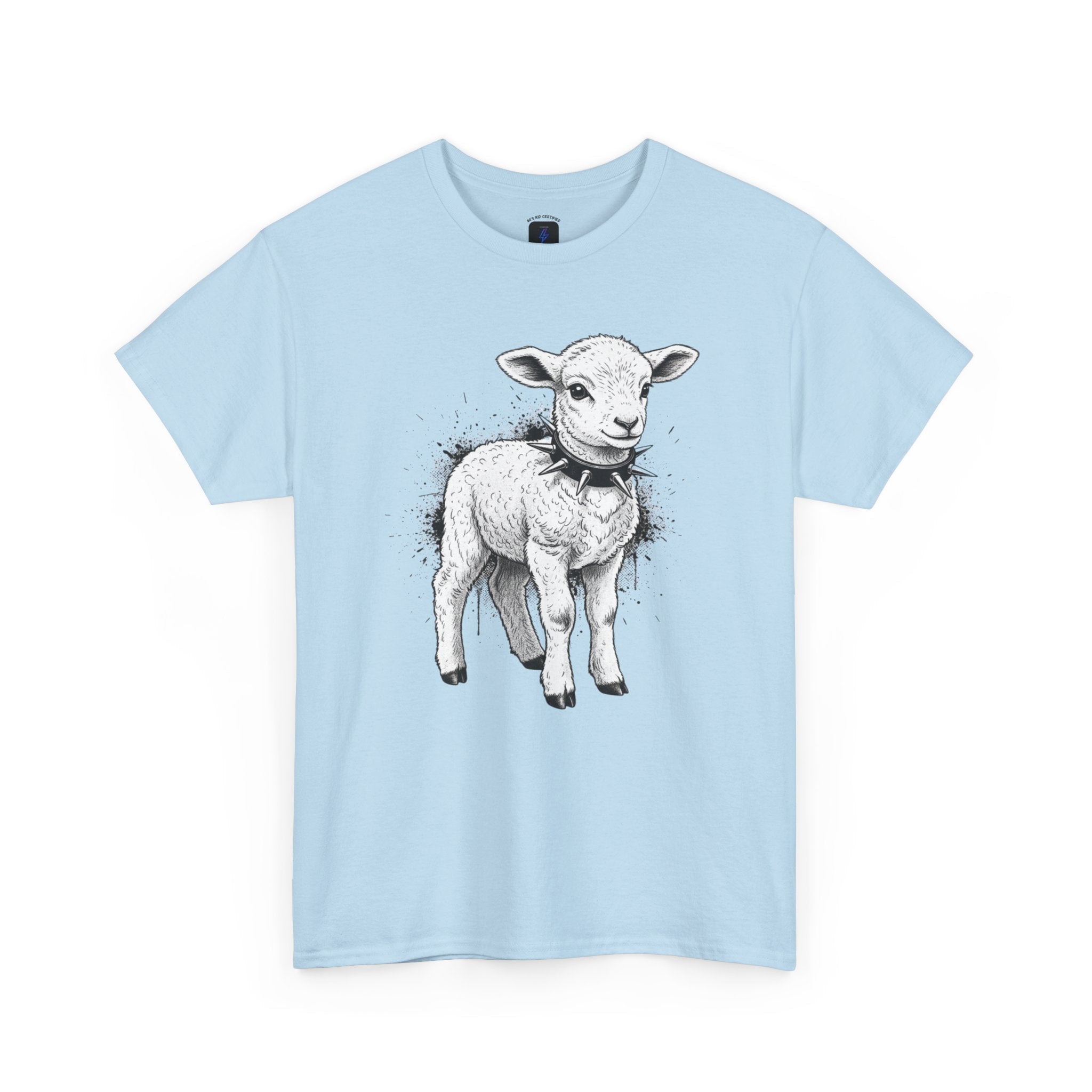 80s Punk Rock Lamb Illustration Tee — Vintage Baby Sheep Graphic T-Shirt