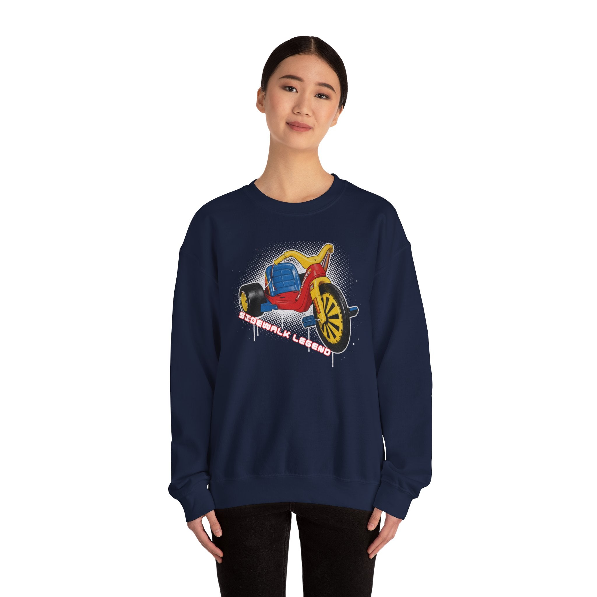 Big Wheel Tricycle Illustration Sweatshirt | Retro 80s Kid Certified