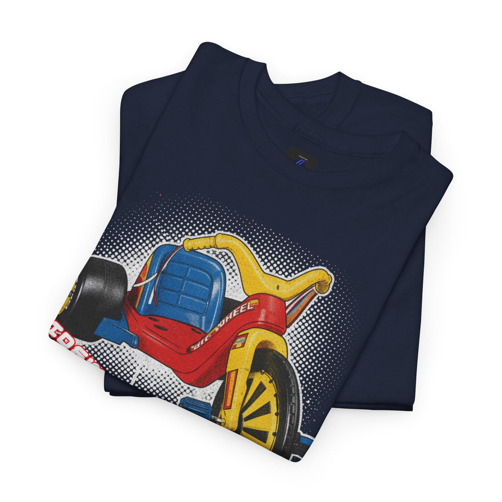 80's Tricycle Ride Graphic Tee — Retro Trike Illustration Shirt - Sidewalk Legend