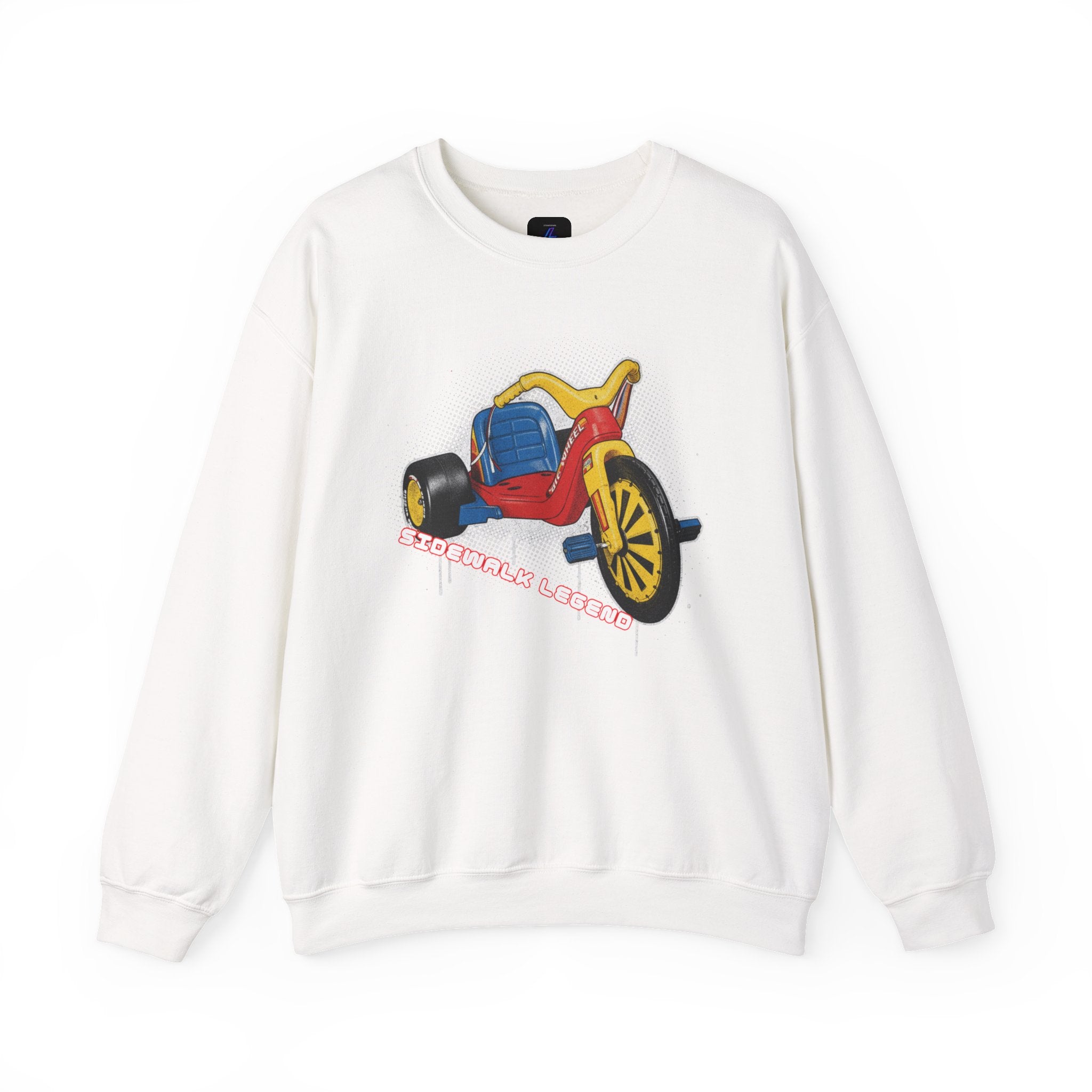 Big Wheel Tricycle Illustration Sweatshirt | Retro 80s Kid Certified