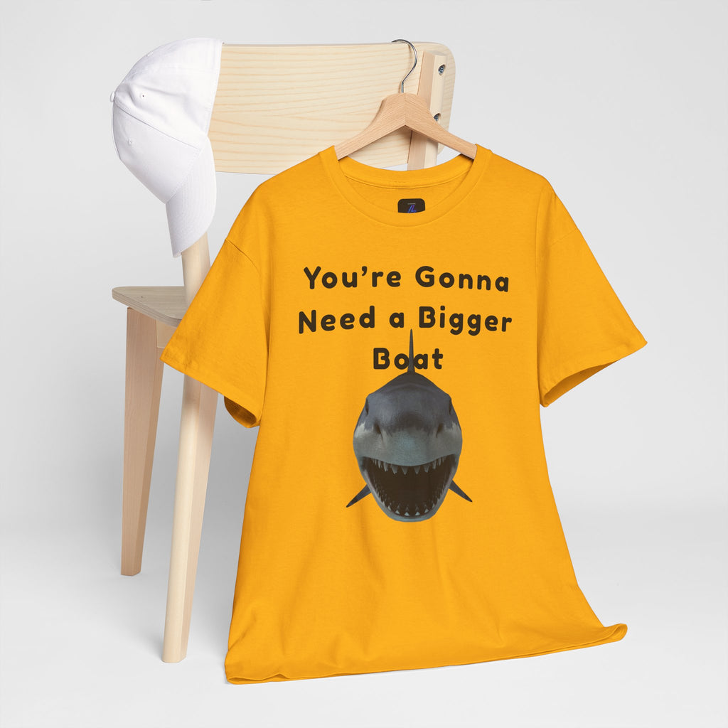 Shark Graphic Tee — "You're Gonna Need a Bigger Boat" Casual T-Shirt 80's Movie Qoutes