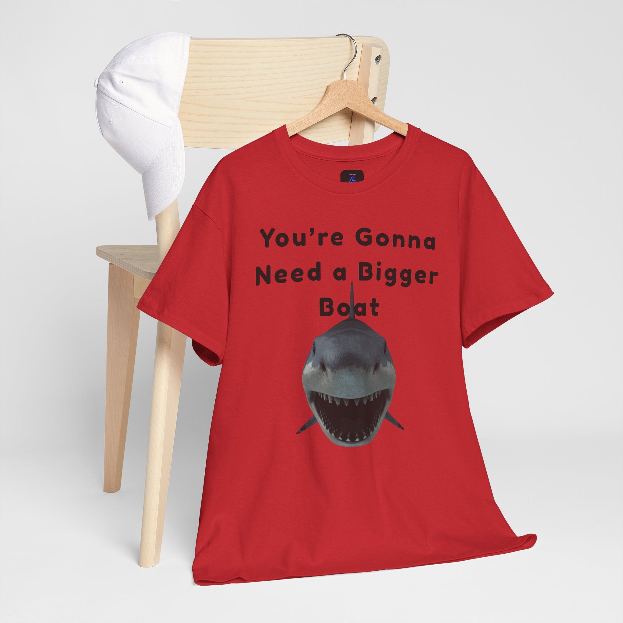 Shark Graphic Tee — "You're Gonna Need a Bigger Boat" Casual T-Shirt 80's Movie Qoutes