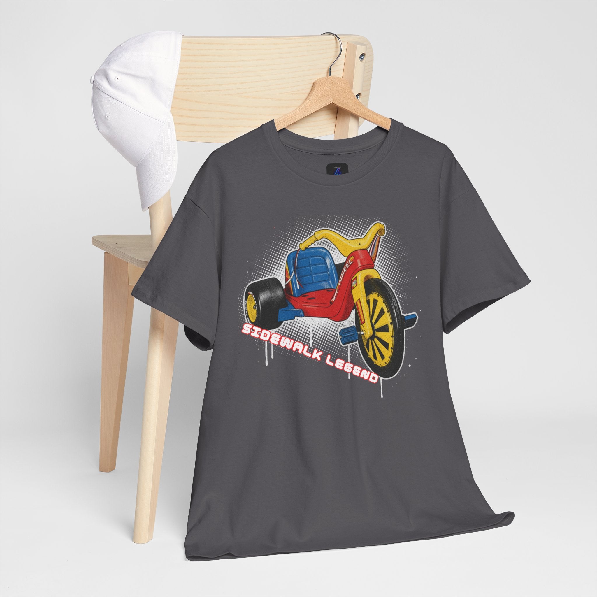 80's Tricycle Ride Graphic Tee — Retro Trike Illustration Shirt - Sidewalk Legend