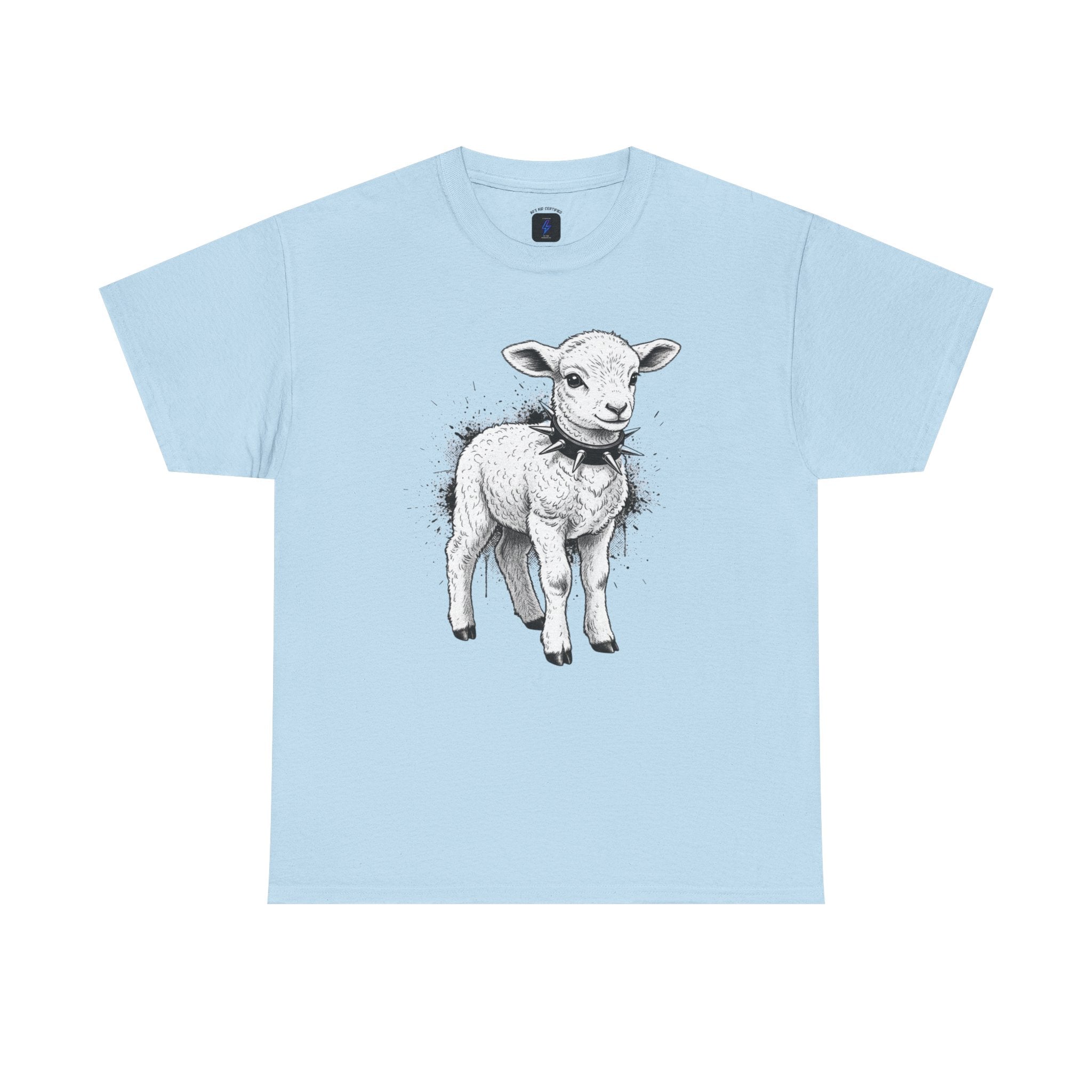 80s Punk Rock Lamb Illustration Tee — Vintage Baby Sheep Graphic T-Shirt
