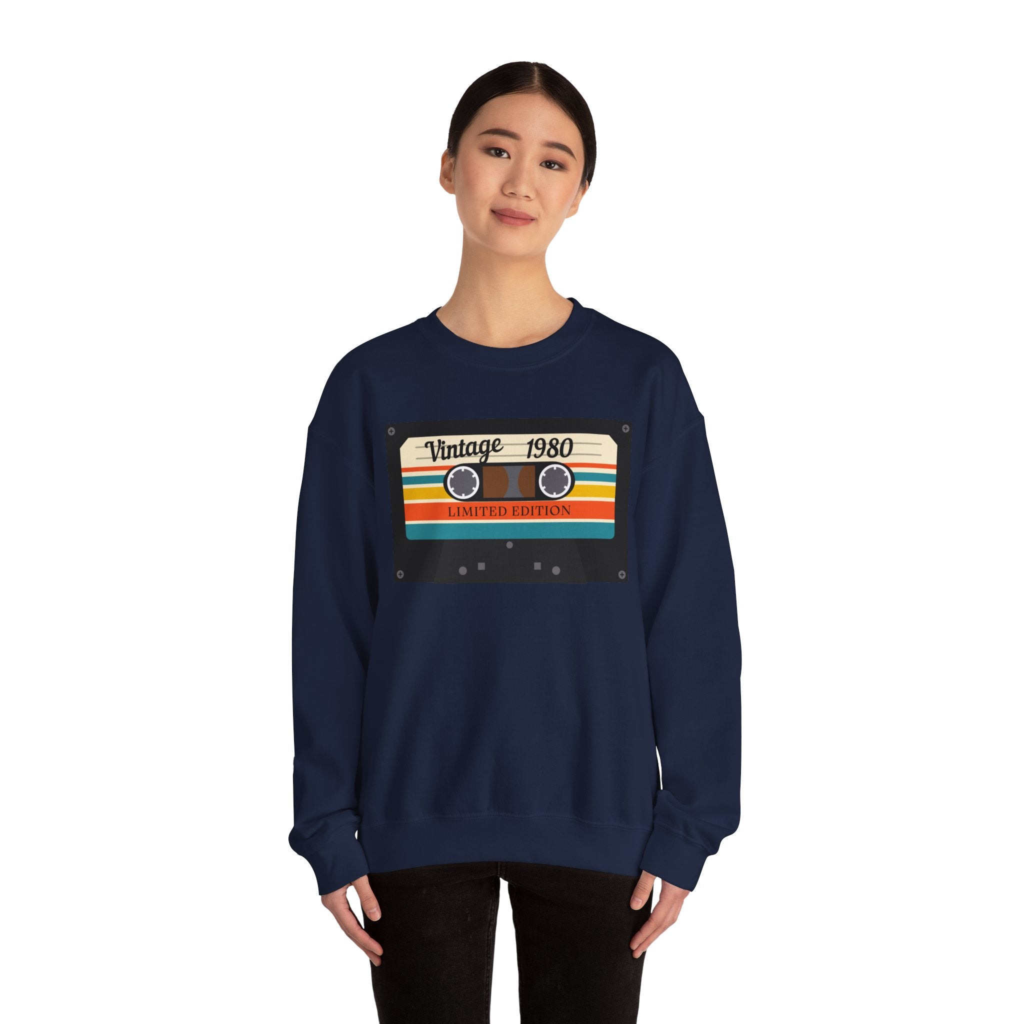 Vintage 1980 Cassette Sweatshirt — Retro Limited Edition Crewneck
