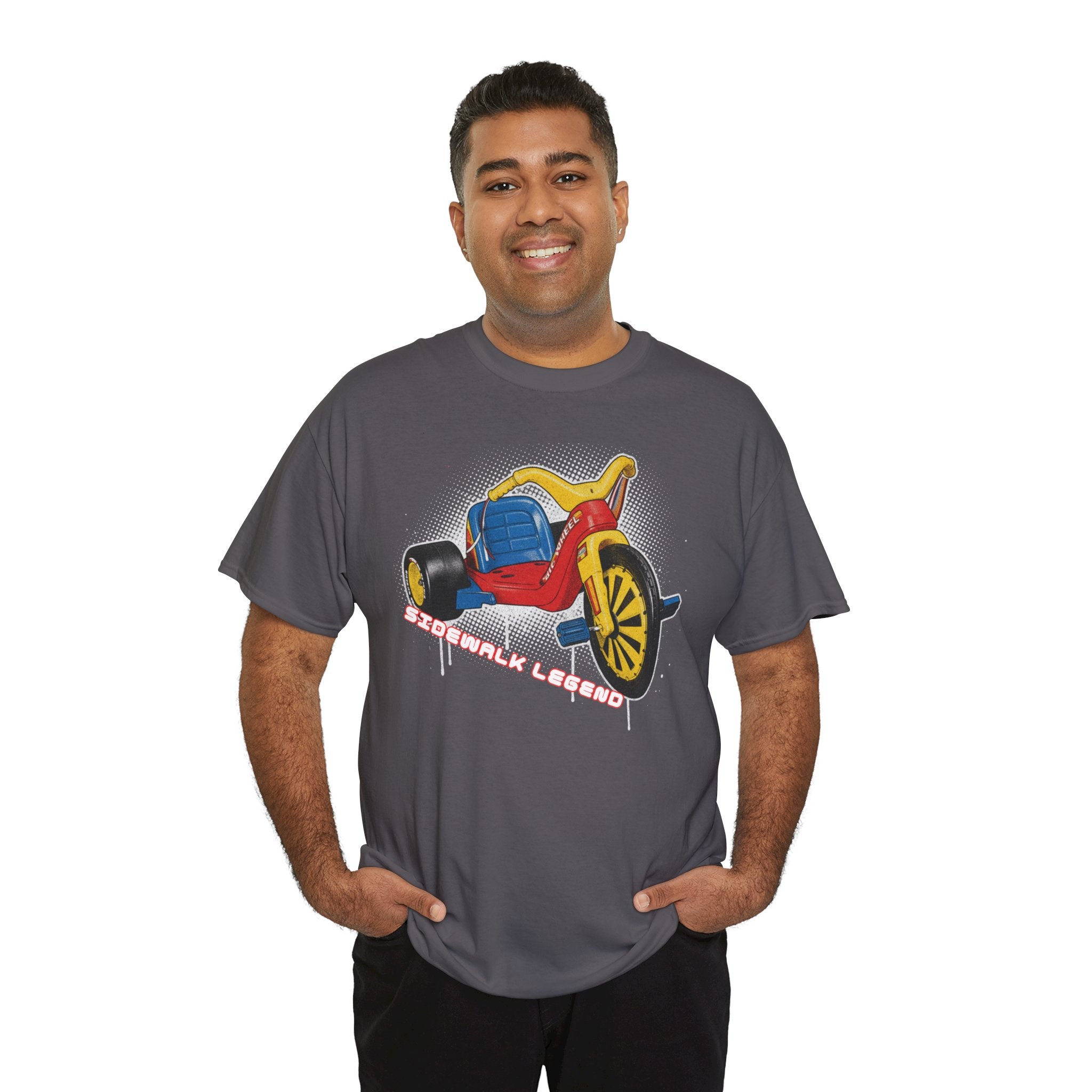 80's Tricycle Ride Graphic Tee — Retro Trike Illustration Shirt - Sidewalk Legend