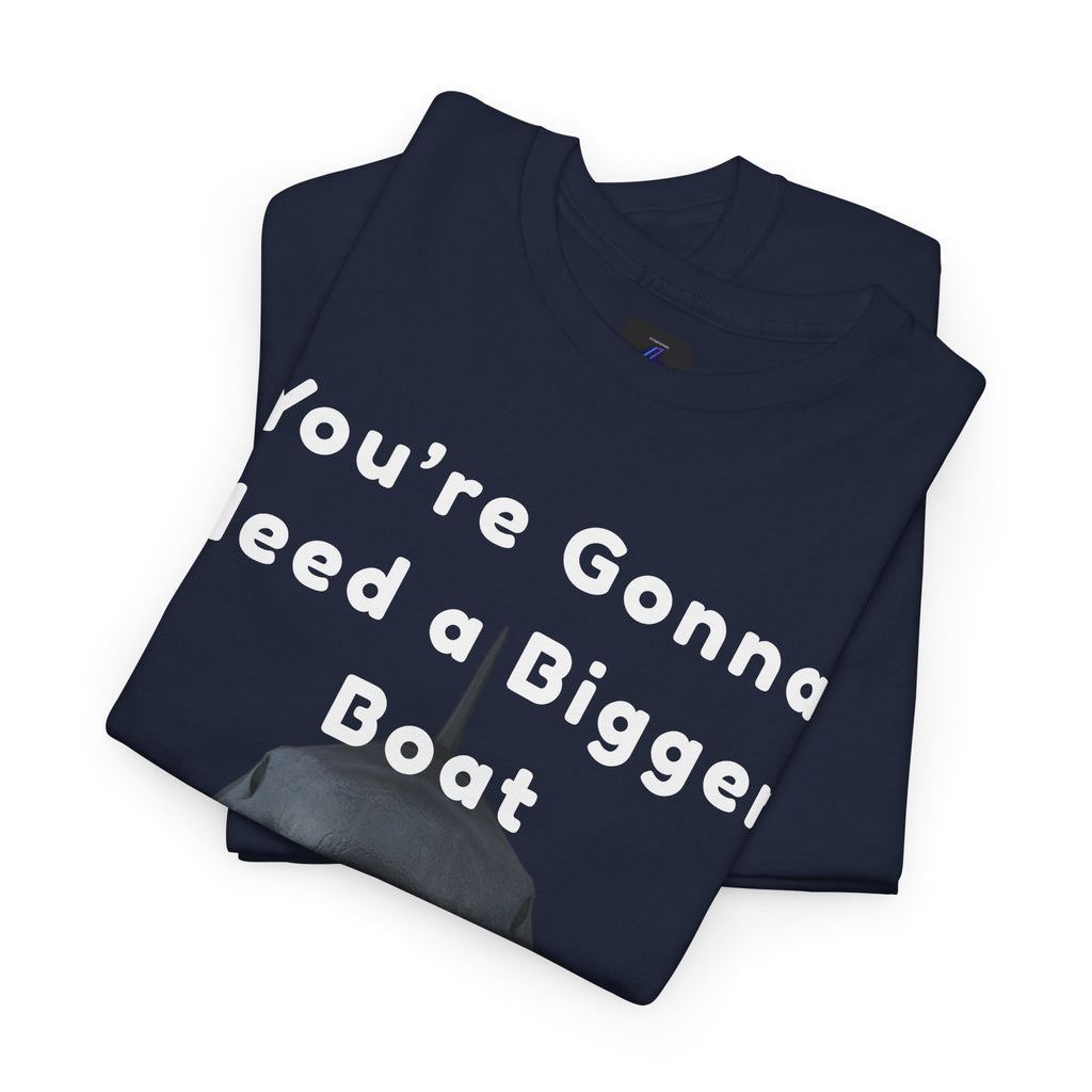 Shark Graphic Tee — "You're Gonna Need a Bigger Boat" Casual T-Shirt 80's Movie Qoutes