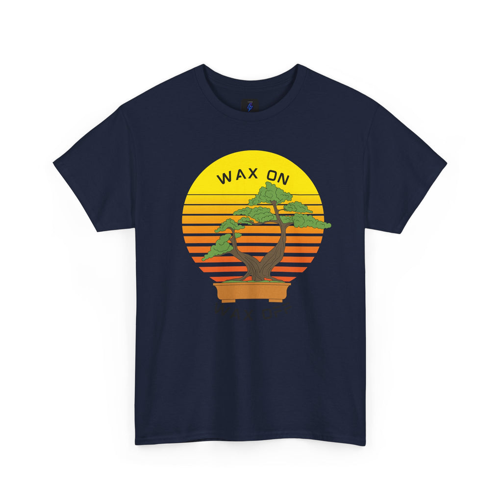 Wax On Wax Off Bonsai Tee — Retro Sunset Martial Arts T‑Shirt K-Kid Retro 80's