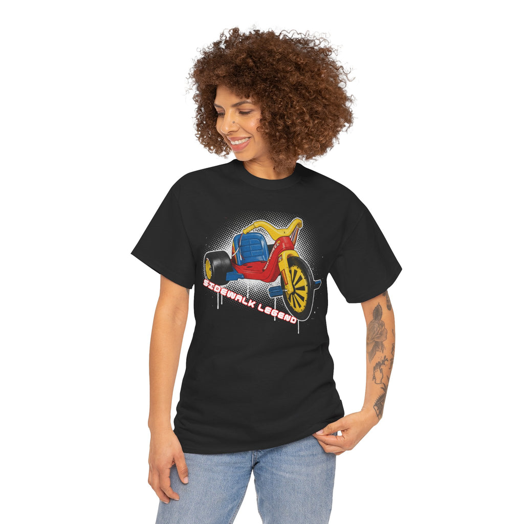 80's Tricycle Ride Graphic Tee — Retro Trike Illustration Shirt - Sidewalk Legend
