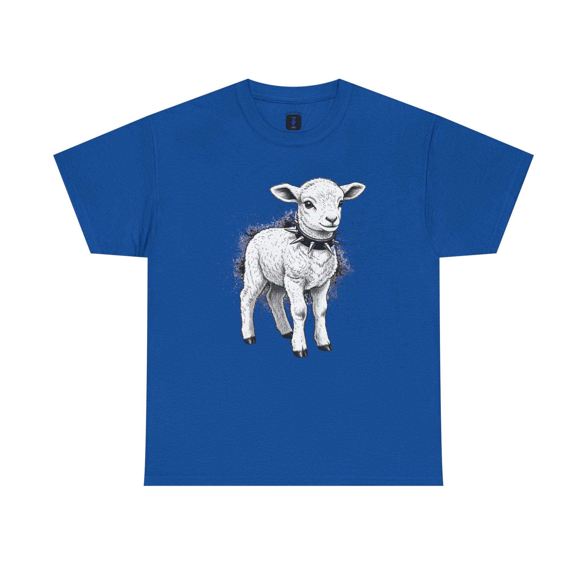 80s Punk Rock Lamb Illustration Tee — Vintage Baby Sheep Graphic T-Shirt