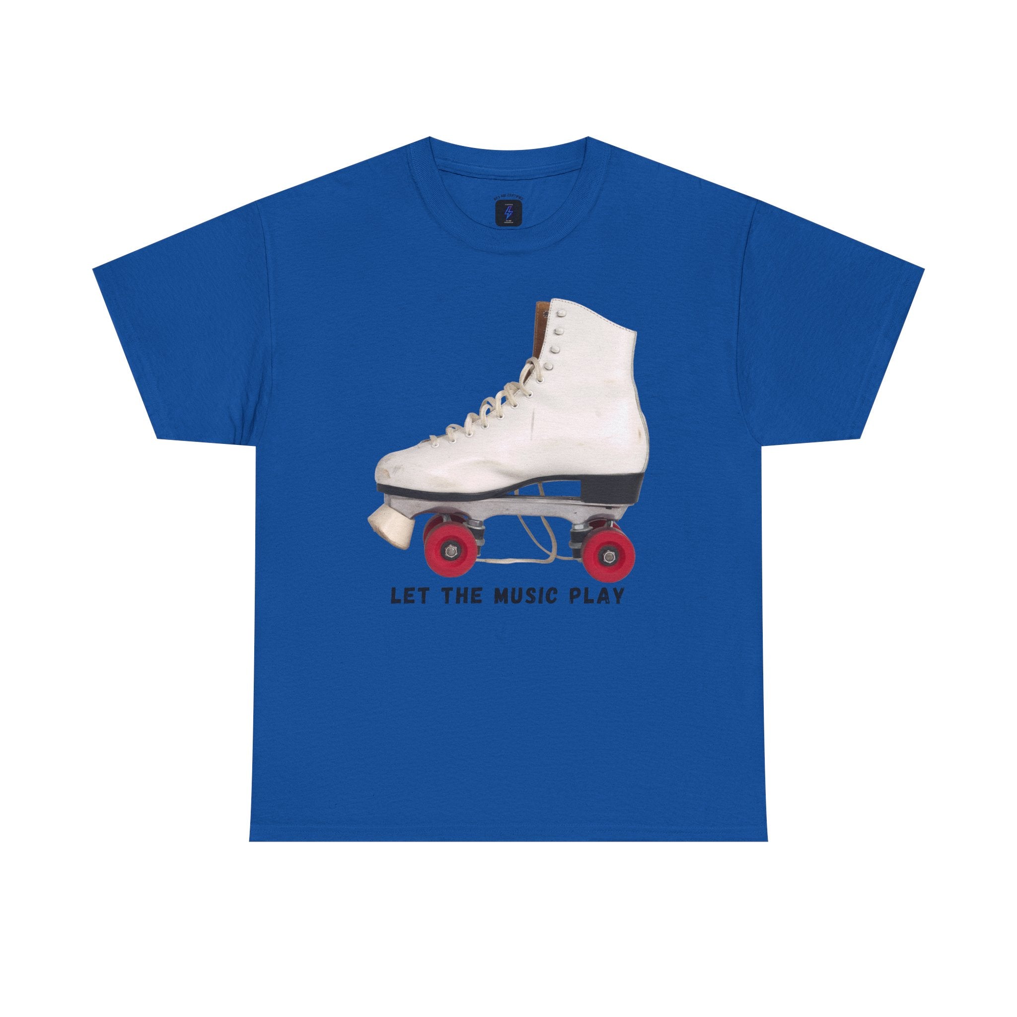 Roller Skate Tee — "Let the Music Play" Graphic T-Shirt