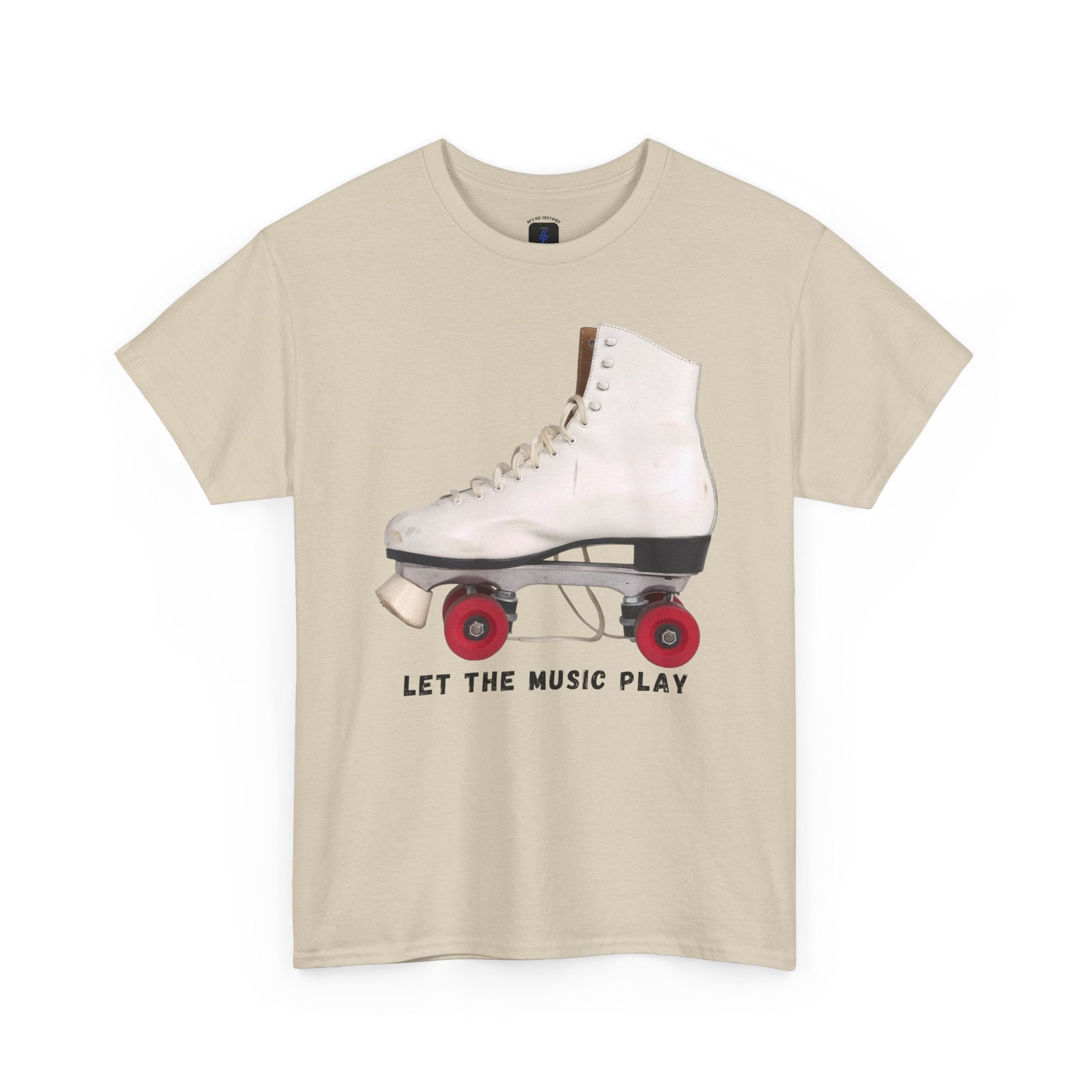 Roller Skate Tee — "Let the Music Play" Graphic T-Shirt