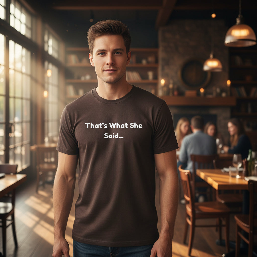 That's What She Said T-Shirt — Funny Quote Tee retro style