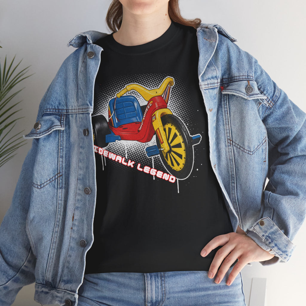 80's Tricycle Ride Graphic Tee — Retro Trike Illustration Shirt - Sidewalk Legend