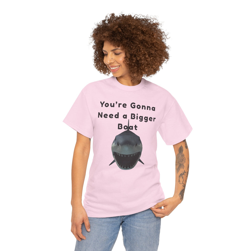 Shark Graphic Tee — "You're Gonna Need a Bigger Boat" Casual T-Shirt 80's Movie Qoutes