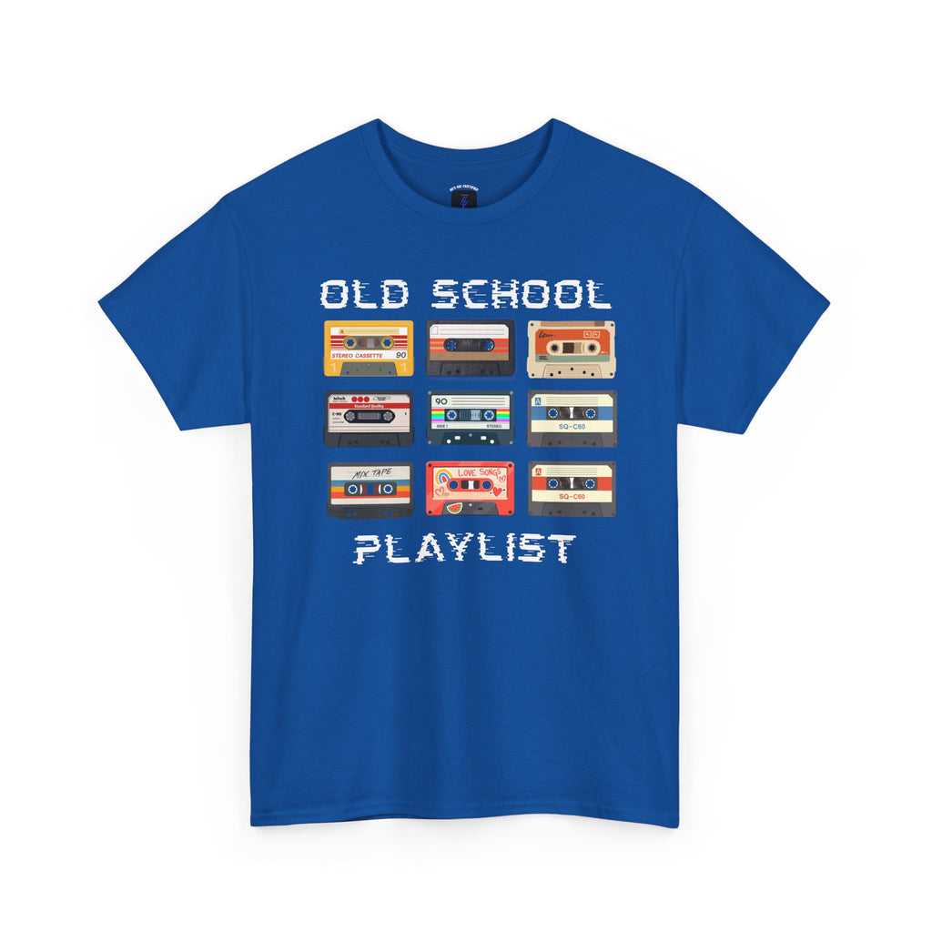 Old School Playlist T-Shirt — Retro 80s Cassette Tape Graphic Tee