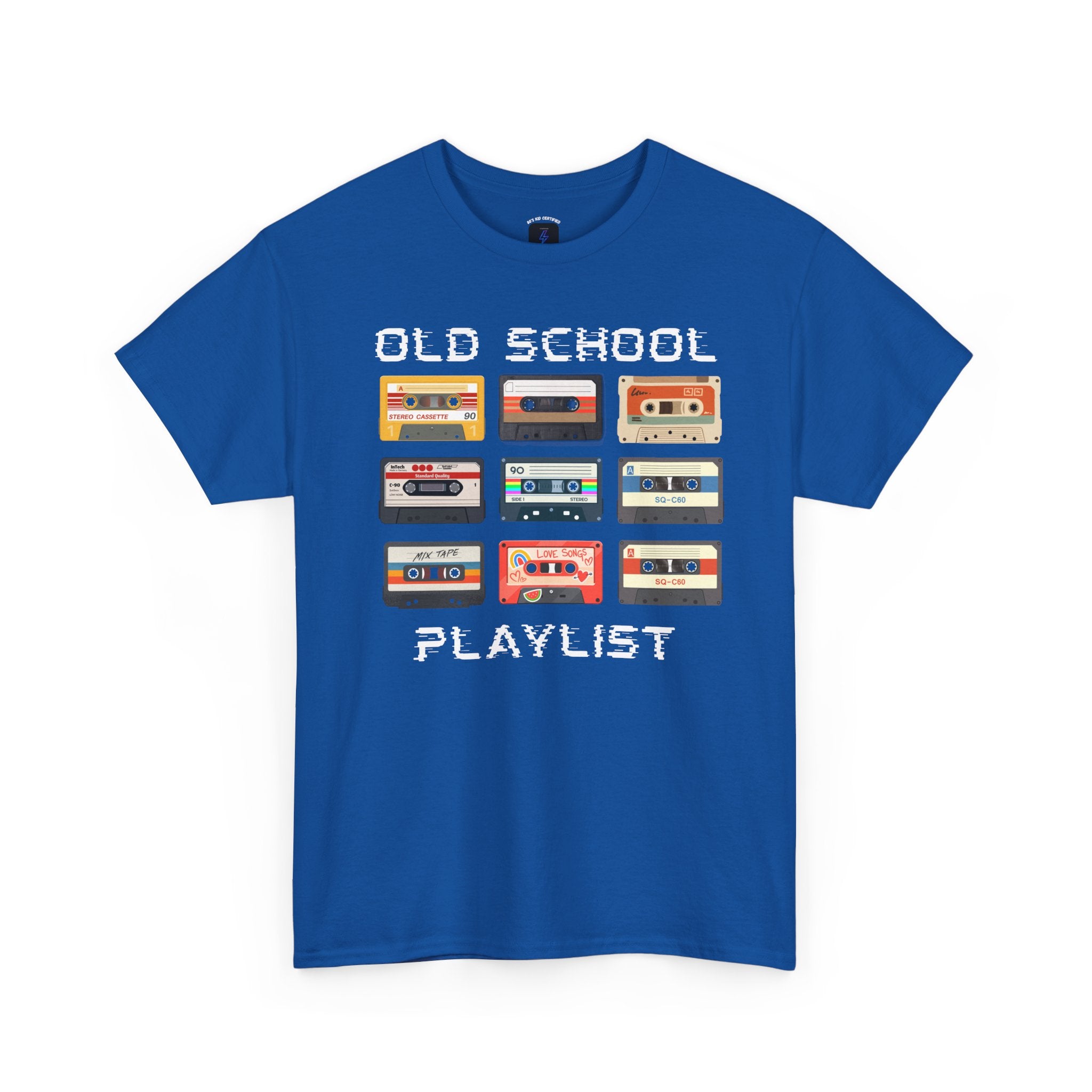 Old School Playlist T-Shirt — Retro 80s Cassette Tape Graphic Tee