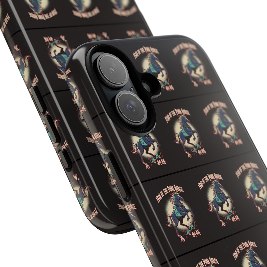 Year of the Punk Horse T-Shirt 80s Punk Skater Graffiti Street Art Chinese New Year Horse Graphic