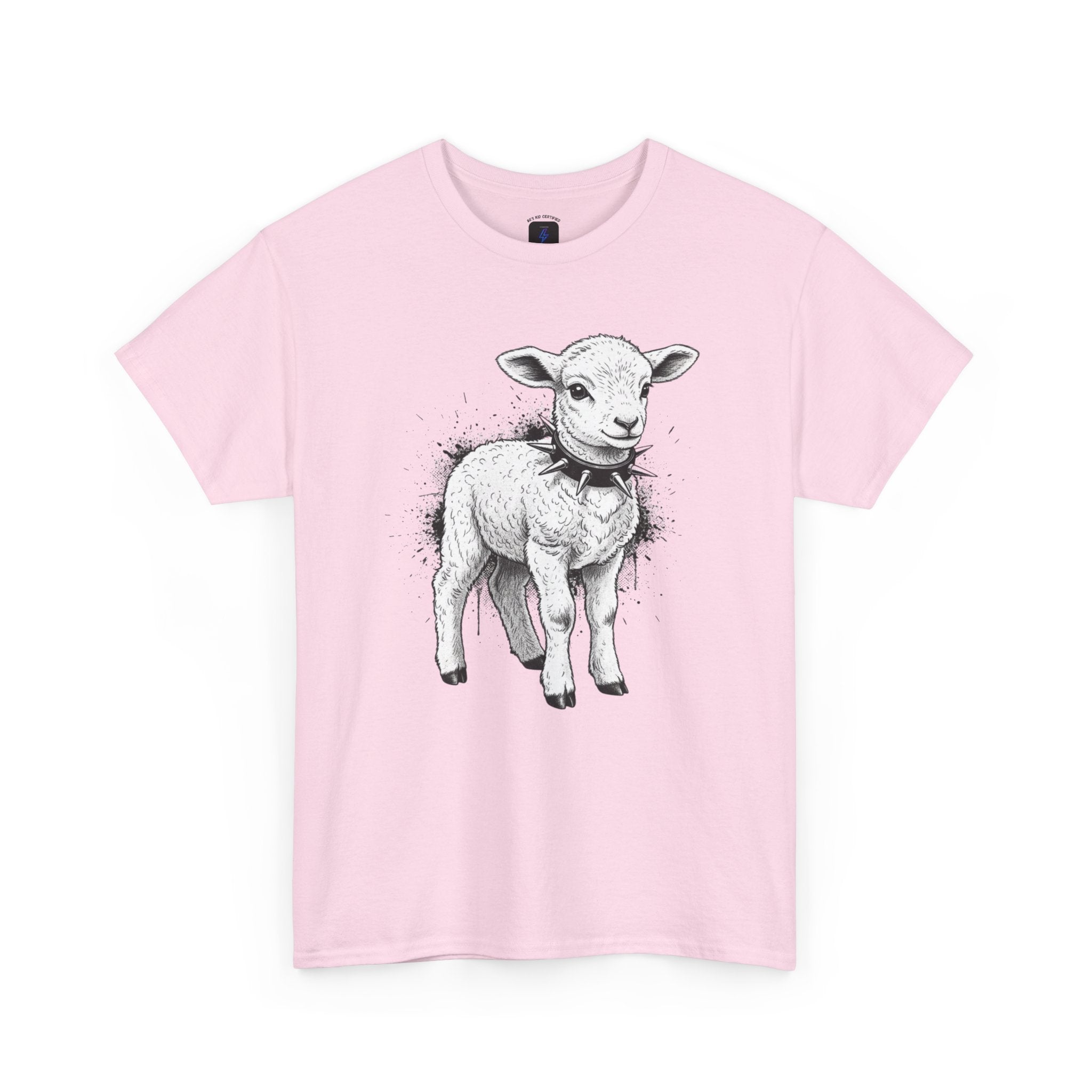 80s Punk Rock Lamb Illustration Tee — Vintage Baby Sheep Graphic T-Shirt