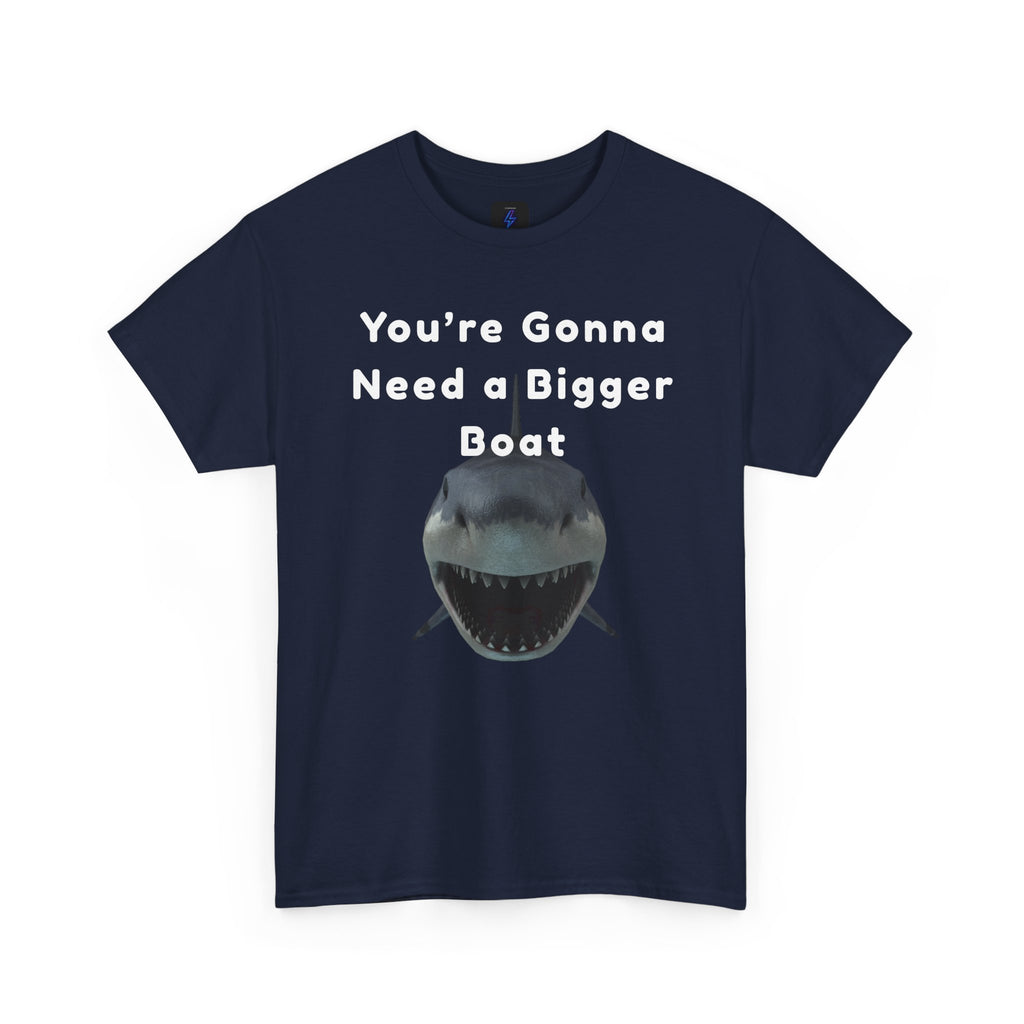 Shark Graphic Tee — "You're Gonna Need a Bigger Boat" Casual T-Shirt 80's Movie Qoutes