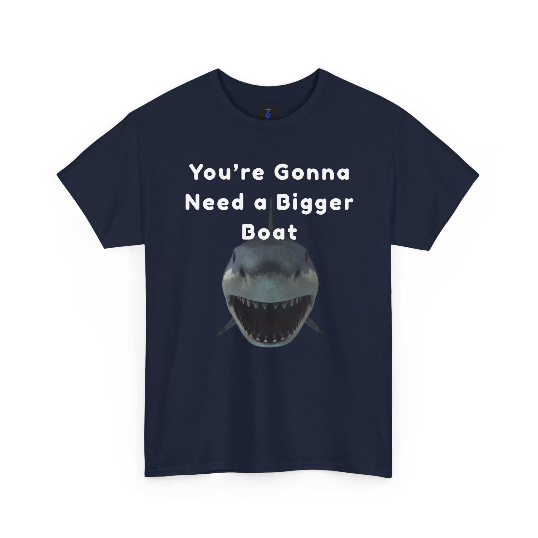 Shark Graphic Tee — "You're Gonna Need a Bigger Boat" Casual T-Shirt 80's Movie Qoutes