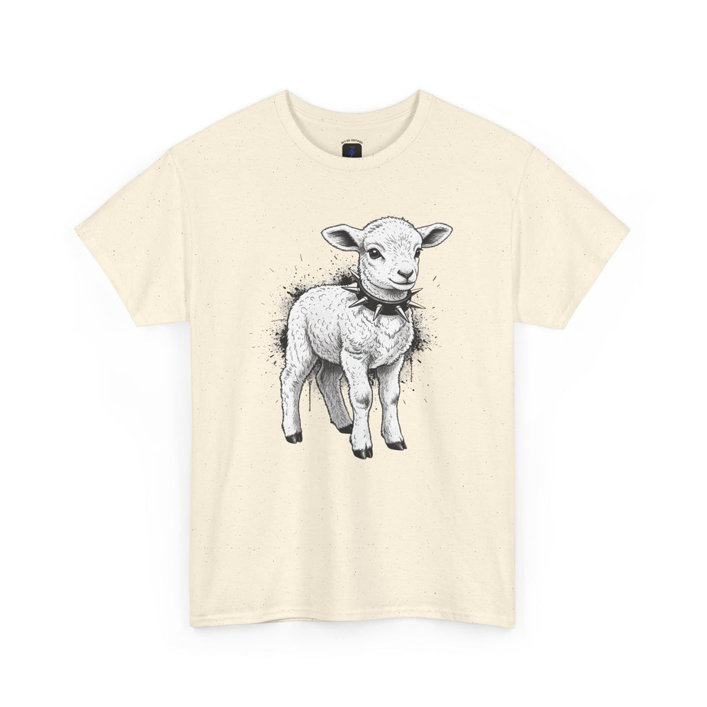 80s Punk Rock Lamb Illustration Tee — Vintage Baby Sheep Graphic T-Shirt