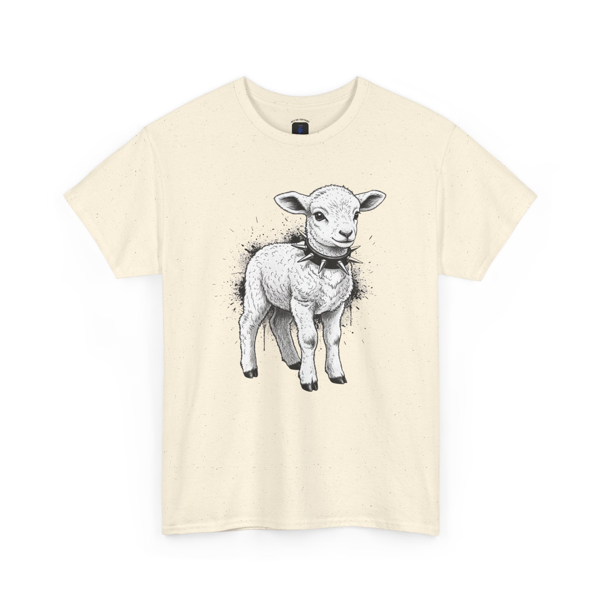 80s Punk Rock Lamb Illustration Tee — Vintage Baby Sheep Graphic T-Shirt