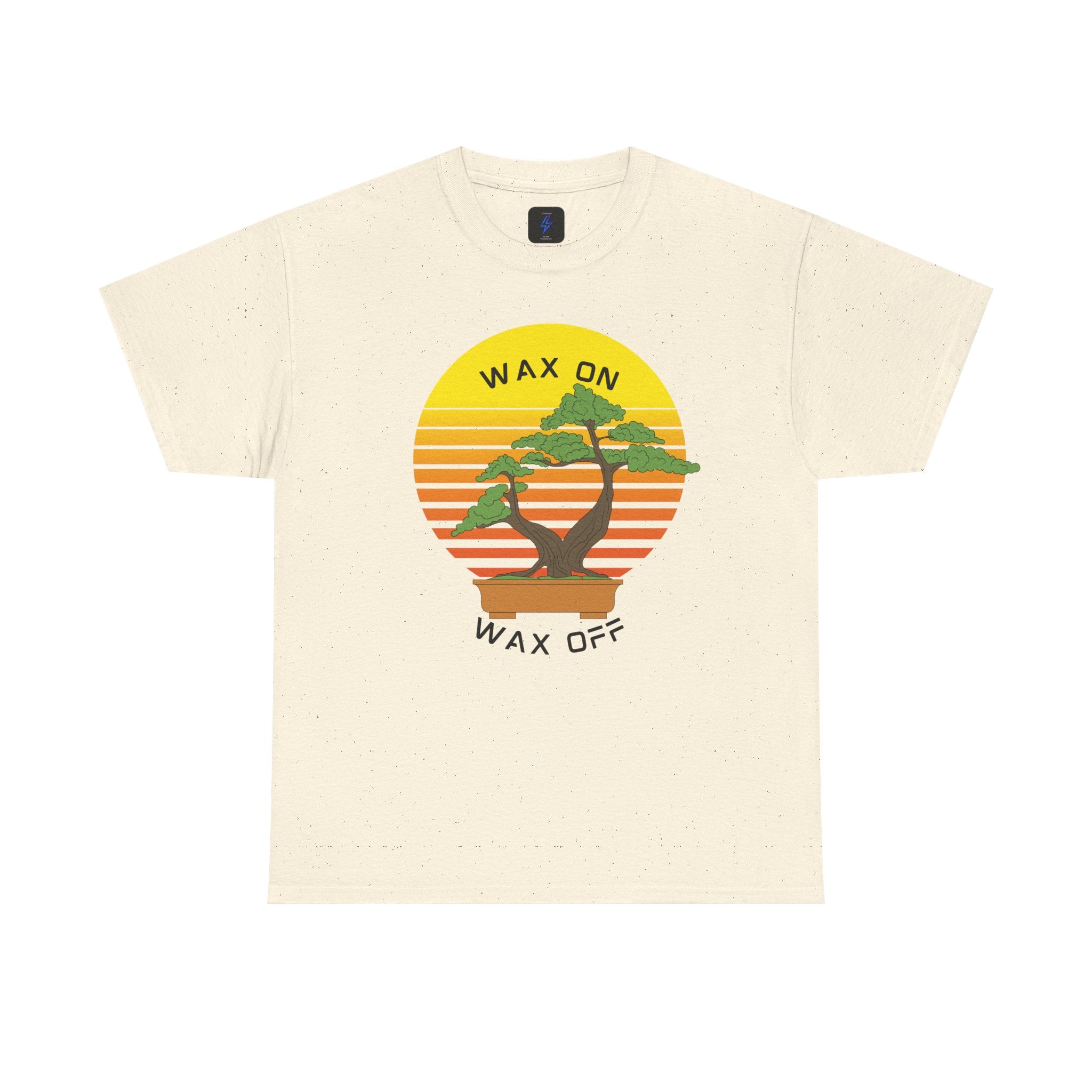 Wax On Wax Off Bonsai Tee — Retro Sunset Martial Arts T‑Shirt K-Kid Retro 80's