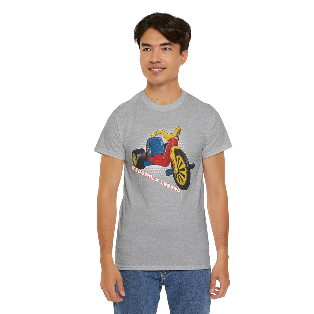 80's Tricycle Ride Graphic Tee — Retro Trike Illustration Shirt - Sidewalk Legend