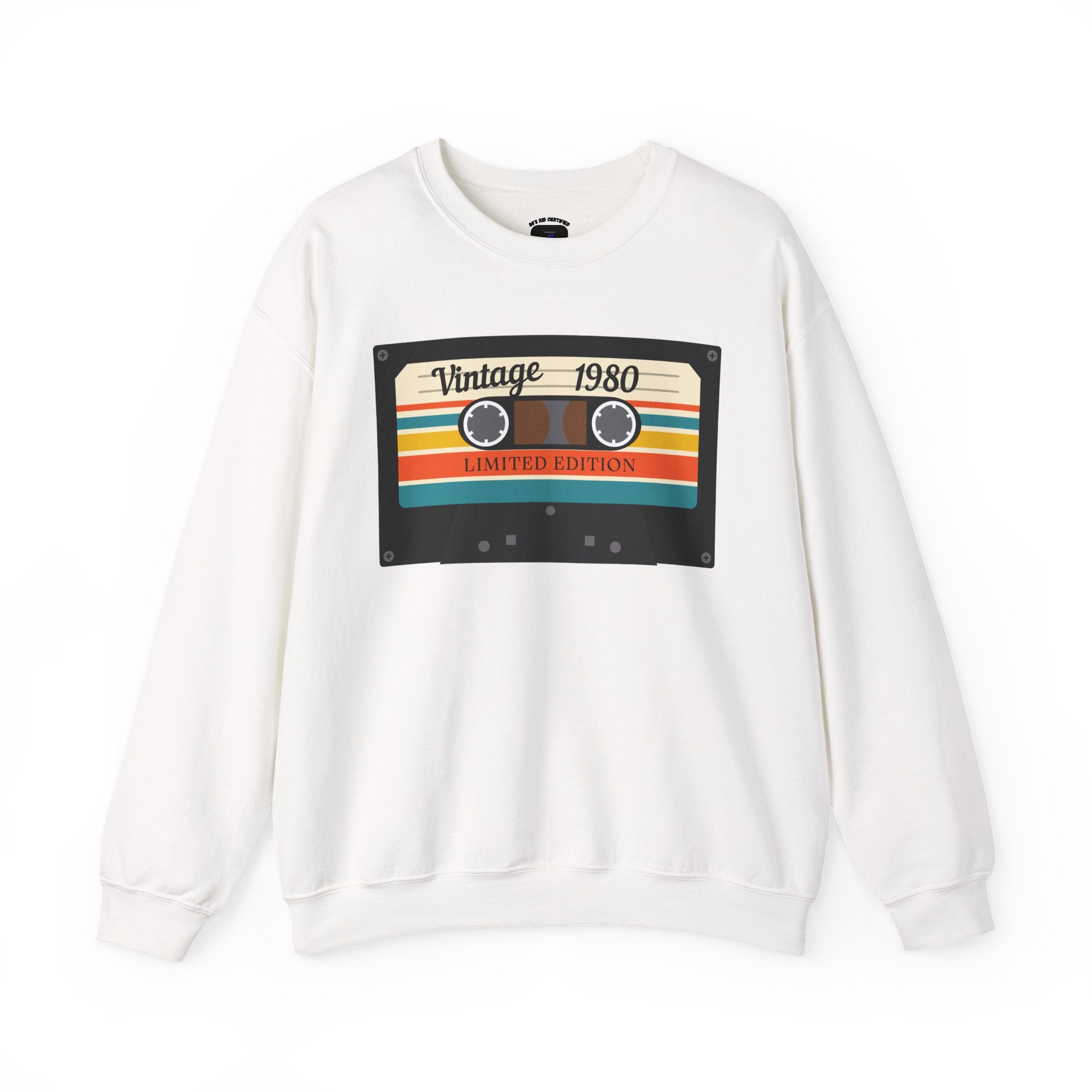 Vintage 1980 Cassette Sweatshirt — Retro Limited Edition Crewneck