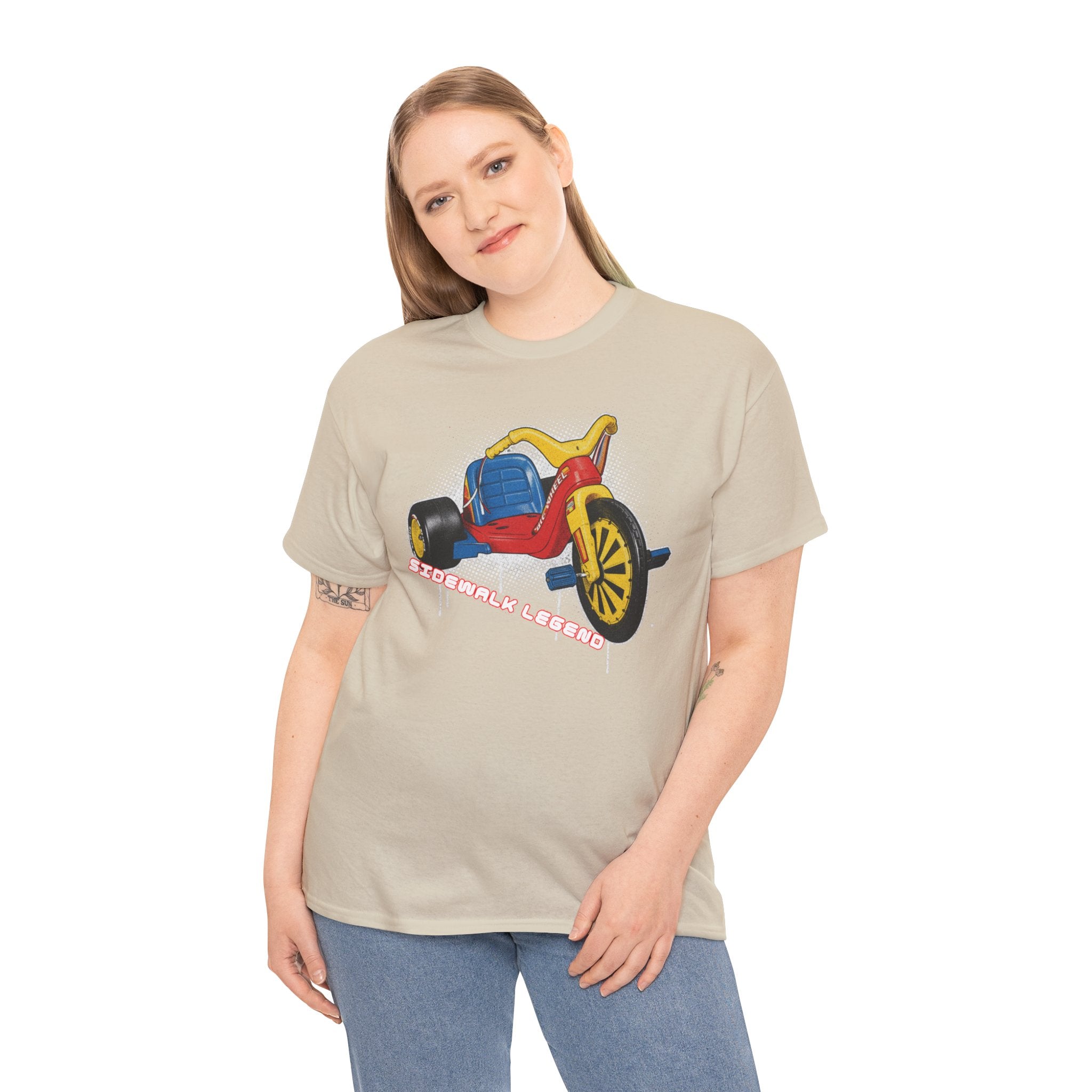 80's Tricycle Ride Graphic Tee — Retro Trike Illustration Shirt - Sidewalk Legend