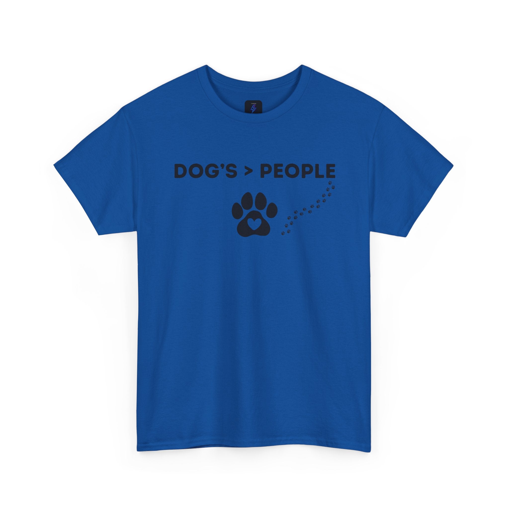 DOGS > PEOPLE TShirt | Paw Print Graphic Tee Dog Lover Shirt