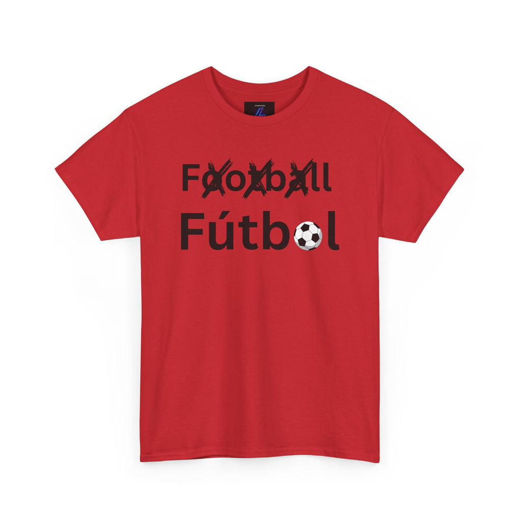 Football Futbol Tee | Soccer Text Graphic, Bilingual Soccer Shirt
