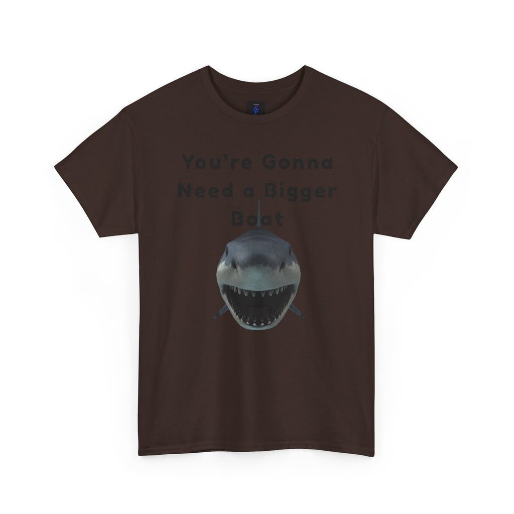 Shark Graphic Tee — "You're Gonna Need a Bigger Boat" Casual T-Shirt 80's Movie Qoutes