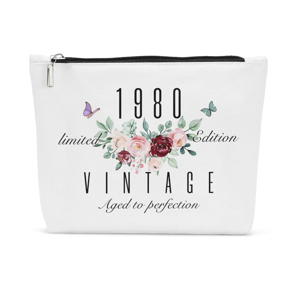 1980 Gifts for Women Gift Ideas for Sisters Friend Coworker Grandma Mom Boss Since 1980 Makeup Bag