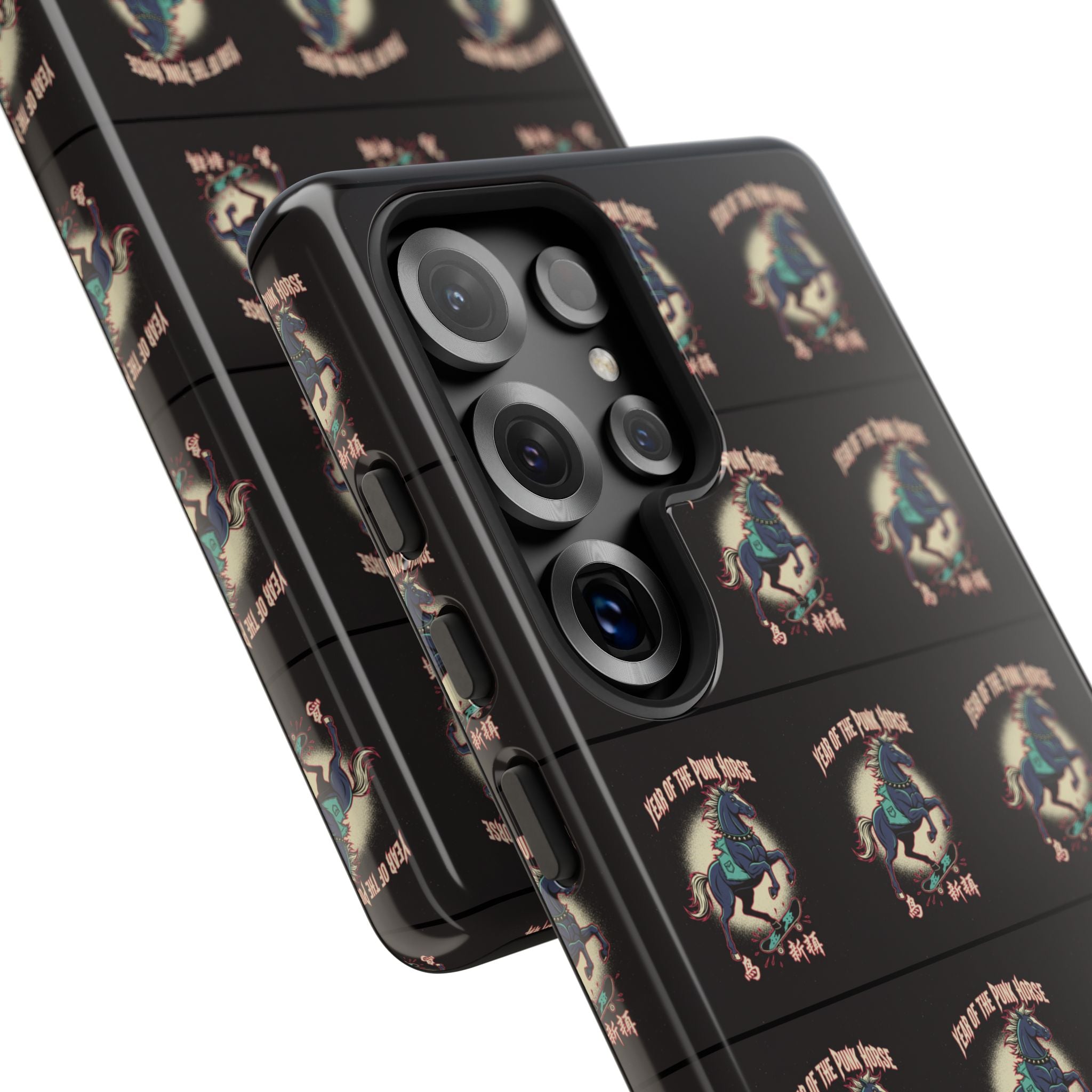 Year of the Punk Horse T-Shirt 80s Punk Skater Graffiti Street Art Chinese New Year Horse Graphic