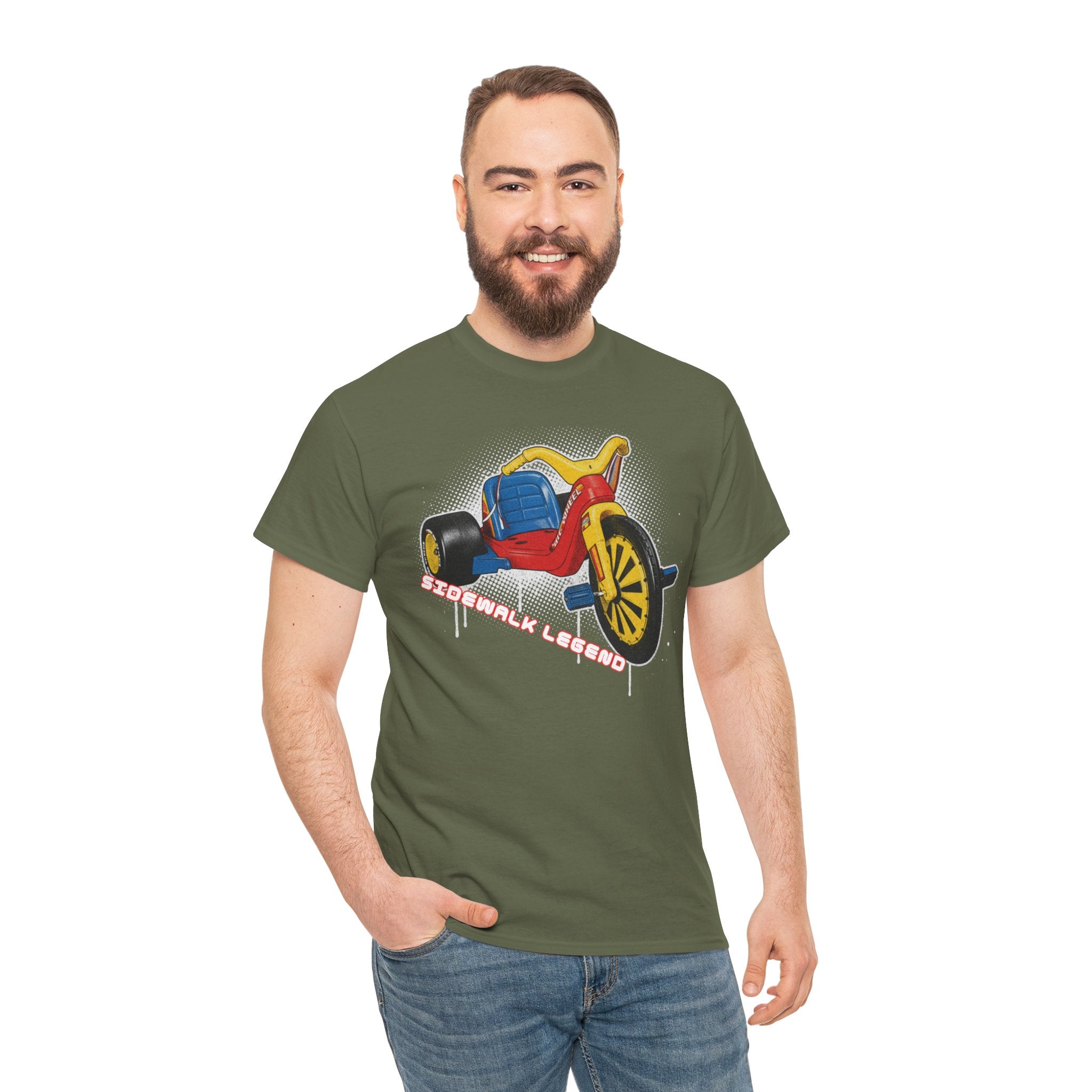80's Tricycle Ride Graphic Tee — Retro Trike Illustration Shirt - Sidewalk Legend