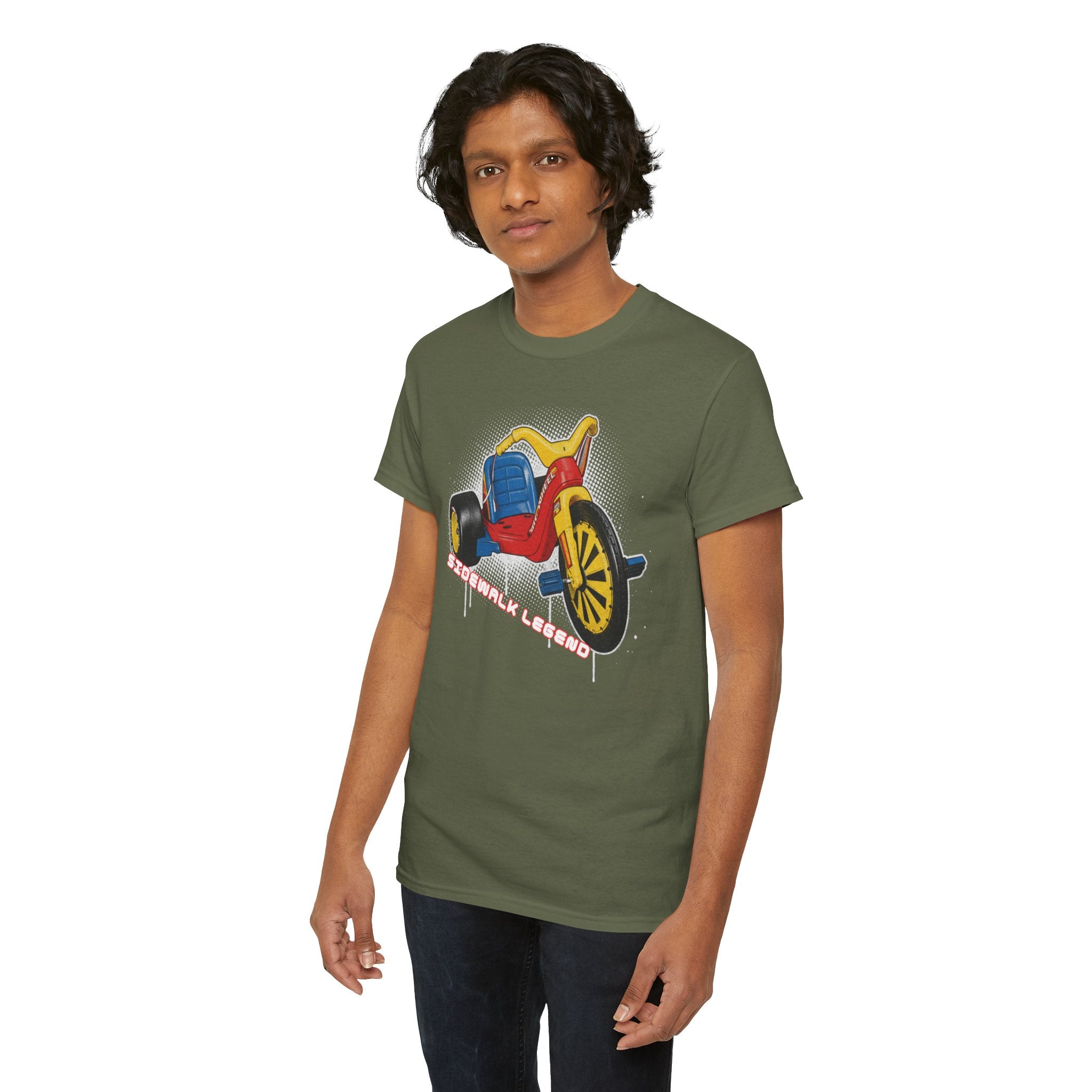 80's Tricycle Ride Graphic Tee — Retro Trike Illustration Shirt - Sidewalk Legend